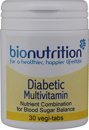 Bio Nutrition Diabetic Multivitamin : One-A-Day Multivitamin for Diabetics : 30 vegi-tabs
