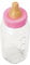 Pink Giant Plastic Baby Bottle Bank (27cm Tall) 1 Piece - Adorable Coin Saving Storage Solution for Kids and Nursery Decor