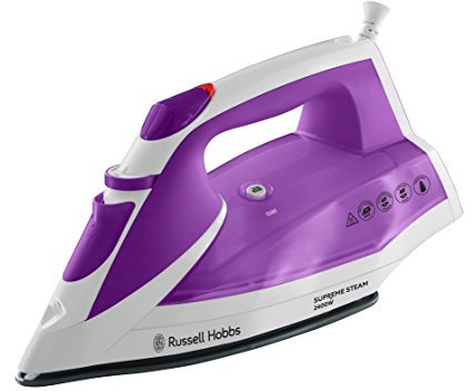 Russell Hobbs Supreme Steam Traditional Iron 23041, 2400 W - White/Pink