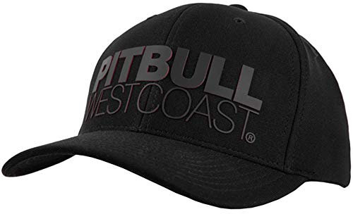 Pit Bull West Coast Snapback Cap, Seascape, schwarz-rot