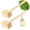 2x HOFMEISTER® Fleischhammer, 100% Naturprodukt, 28 cm, ohne Plastik, stabiler Fleischklopfer klopft jedes Schnitzel weich, massiver Fleischplattierer, Schnitzelklopfer