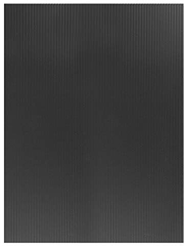 sourcing map Wellpappe Kunststoffplatten 3 mm Schwarz Blank Yard-Rasenschilder 12 Zoll x 16 Zoll wasserdichtes Schild Blank Board