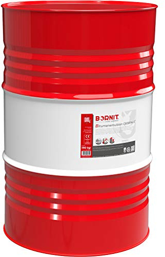 BORNIT Bitumenemulsion C60BP4-S, extra polymervergütet, 190 kg | kationische Emulsion mit ca. 60% Bindemittelgehalt für Schichtenverbund bei Asphaltarbeiten