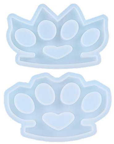 MYBOON Crystal Epoxy Resin Mold 4 Cavity Knuckle Dusters Crafts Casting Silicone Mould Silicone Molds A#