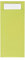 Mank Bestecktasche | 85 x 200 mm | mit 2-lagiger Tissue-Serviette in Weiß | Besteckhülle | Besteckbeutel in verschiedenen Farben | (Lime, 500)