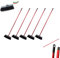 Set 5 Scope da Esterno Industriale o Giardino con Setole Rigide Dure Incluso Manico in Metallo
