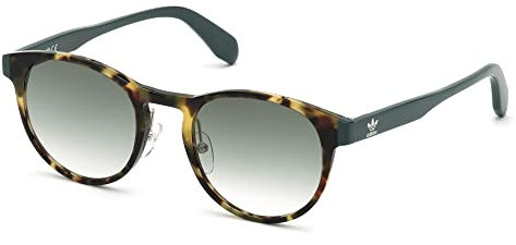 adidas Originals - Sonnenbrille für Herren OR0008-H - Form rund, Farbe farbiges Havana, Gläsern farbe schattiertes Grün