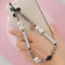 QINQIN Beads Mobile Chain Women Telephone Cell Phone Chains Crystal Pearl Cord Strap