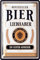 LANOLU Retro Blechschild Bier - Offizieller Bierliebhaber - lustiges Sprüche Schild als Geschenk, Partykeller Deko, Kneipen und Bar Dekoration - vintage Metallschild mit Goldeffekt Lack 20x30 cm