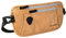 SAO ROQUE ® Stylische Unisex Bauchtasche (S), Hüfttasche, Gürteltasche, Money Belt. Flach. Vegan. Wasserfest. RFID-Blocker. Edle Leder-Optik (Beige-Braun)