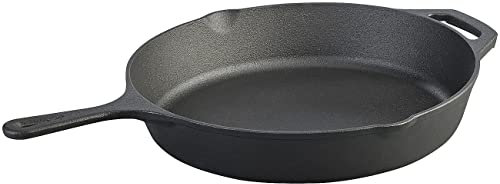 Tornwald-Schmiede Steakpfanne: Gusseisen-Pfanne mit 6 cm hohem Rand, Ø 30 cm, pre-seasoned (Brat Pfannen, Gusseiserne Schmorpfanne, Guss)