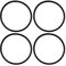Tiardey 4PCS Replacement Rubber Lid Seals Compatible with 16 and 20 oz Contigo Snapseal Byron Travel Mug Leak-Proof Rubber Seals Lid Gaskets