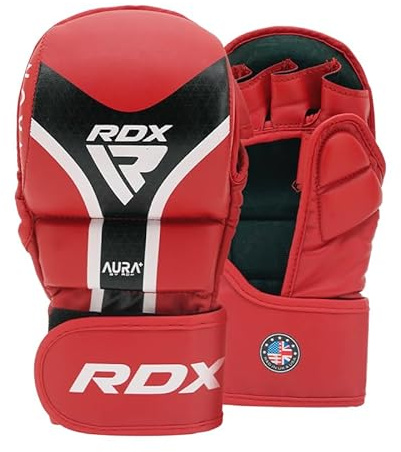RDX Grappling Gloves Shooter Aura Plus T-17 Red/Black-S