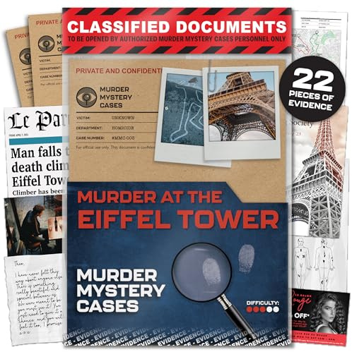 Lucky Egg MMC Eiffle Tower - Intriguing Murder Mystery Game for Adults and Date/Game Night