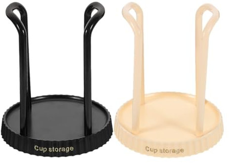 OUNONA 2pcs Pantry Storage Rack Espresso Cup Home Supplies Cup Storage Organizer Coffee Bar Organizer for Office Coffee Station Organizer Cup Organizer Paper Cup Abs Cup Holder