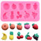 XMOLDNMS Molde de silicona de frutas, fresa, piña, plátano, melocotón, uva, cereza, limón, fondant, para decoración de pasteles, cupcakes, chocolate, caramelo, arcilla polimérica, pasta de goma