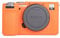 MUZIRI KINOKOO Silicone Case for Sony A7C II - Soft Rubber Protective Case - Orange