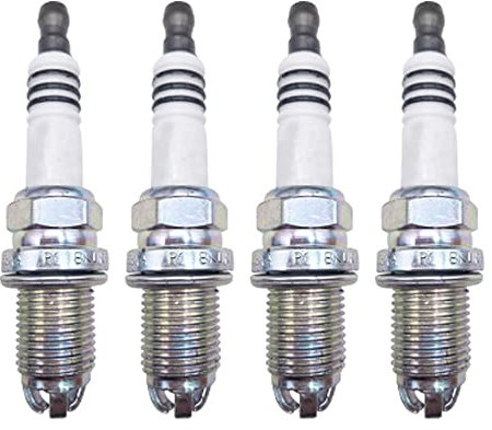 Zündkerzen 4 Stück 101000033AA BKUR6ET-10 2397 Zündkerze passend for Audi A3 A4 A6 100 passend for Quattro S6 passend for VW Golf passend for Jetta passend for Passat BKUR6ET10-2397 Autoteile