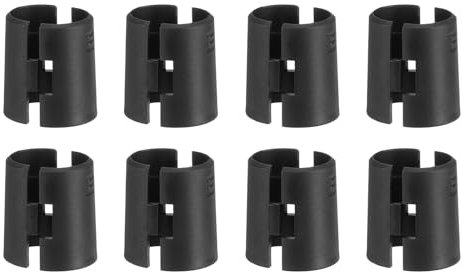 sourcing map Draht-Regal-Clips, 2,5 cm, ABS-Kunststoff, Regalschloss-Clips für Drahtregale, Regale, Ersatzteile, Pfostenregale, 8 Stück