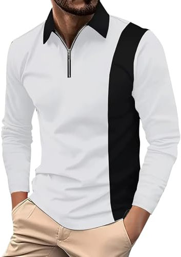 sdhienbb Men's 1/4 Zip Sports Long Sleeve T Shirt Casual Gym Running Quick-Dry Polo Shirts Outdoor Warm Hiking Fishing Tops,Mens Polo Shirts Multipack,Mens Rugby Shirts 4XL