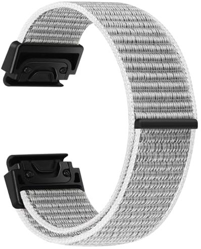 XANS Nylon Armband Kompatibel mit Garmin Fenix 7/7 Pro/Fenix6/6 Pro/Fenix5/5 Plus, 22mm Nylon Uhrenarmband für Garmin Approach S60/S62/Quatix 5/Epix Sport Ersatzarmband