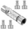 5 Stücke Airbrush Schnellkupplung Trennadapter-Kit, 1/8 Zoll Buchsen und Stecker Adapter Einstellsteuer Ventil Airbrush Zubehör für Luftkompressoren und Airbrush-Schläuche für Künstler