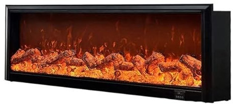 Wasserdampf-Kamin, 1500 W, elektrische Heizung, integrierter elektrischer Kamin für Heimdekoration, simuliertes Brennholz und 3D-Flamme, verstellbare 3D-zerstäubte Kamine (Farbe: 880 x 180 x 700 mm,