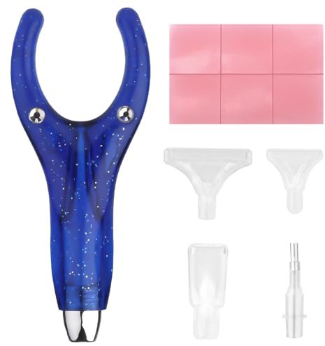 Kit Stylos de Peinture Diamant Ergonomique, Stylo Peinture Diamant 5D avec 4 Pointes Stylo Légères Perçage Plus Rapide Outils Peinture Diamant Accessoires d'Art Diamant pour Adultes (Bleu)