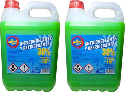 Onlissa Anticongelante Y Refrigerante para Coche 30% Proteccion -18º 5L (2 Unidades)