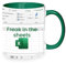 Funny Mugs, Ceramic Work Colleague Spreadsheet Gift Mug, Unique Coffee Cup with C Handle for for Coworkers Accounting Boss Colleagues Gifts Work Bestie Gifts (Green)