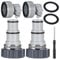 Pool Hose Adapter Kit, 2 Types Versatile Hose Conversion Adapters for 1.5 & 1.25 Inch Hoses, Compatible with Filter Pumps, Chlorine Generators, and Salt Systems for Above Ground Pool Accessories