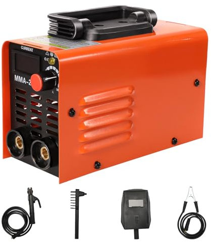 Soldador de electrodos MMA 200A – Inverter – Estación de soldadura de electrodos 220 V – 20 amperios, máquina de soldadura portátil, potencia de entrada: 4 kW, apta para principiantes y bricolaje