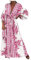 Cache Maillot de Bain Femme Robe de Plage Crochet Sarongs en Crochet Été Plage Couvrir Sexy V-Cou Bikini Cover Up Bohème Beachwear Long Dresses for Women Elegant 2025 (4D Rose Vif,XXL)