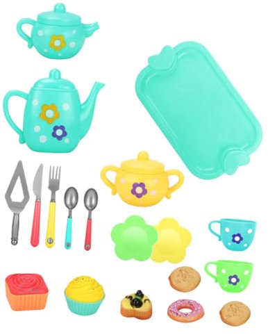 YARNOW Juego De Té De Juguete Plastico Tetera De Simulación Set De Té para Niños