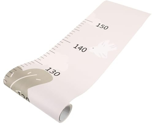 Kinder Wachstumsaufkleber mit Bär Motiv, Größenmesslineal für Wand | 1 Stück aus Stoff, für Kinderzimmer und Innenwände, Höhe Messen und Wachstum Festhalten