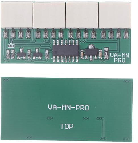 Qualoramall Lüftersimulator Emulator für PWM Steuerung ABS Metallgehäuse unterstützt bis zu 4 Lüfter 30V Betrieb Kompatibel mit Antminer S19 S19 Pro D9 D7 KA3 S19j Pro Mining Rigs