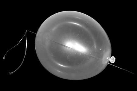 Nadel durch die Ballon