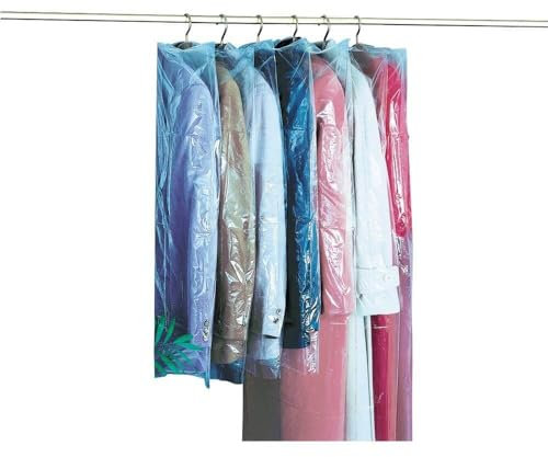 WENKO 3790120100 Mottenschutz-Hüllen - 14-er Set, mit Lavendelduft, Kunststoff - Polyethylen, grün