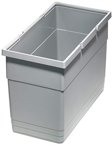 eins2vier Abfallsammler Höhe: 275 mm Volumen 21 Liter 210 x 420 mm alugrau 5137.11 für Abfalltrennsystem von SOTECH