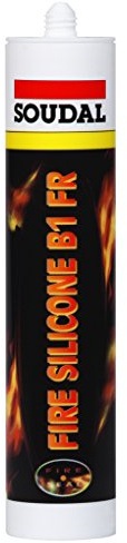Soudal Fire Silicone B1 White 310ml cartridge (313188)