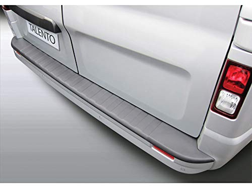 RGM ABS Heckstoßstangenschutz passgenau | kompatibel mit Opel Vivaro 14-19/Renault Trafic 14-/Nissan NV300 16-/Nissan Primastar 22-/Fiat Talento 16- Schwarz 'Ribbed'