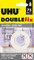 UHU Doublefix intérieur extra fort - Ruban adhésif double face, ultra puissant, blanc, rouleau 1.5mx19mm