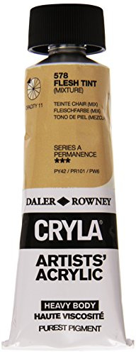 Daler Rowney Cryla Acrylic 75 ml Peach Pink, Professional Artists