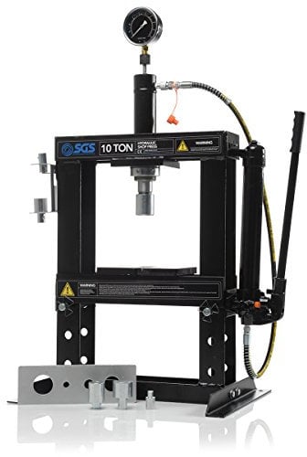 SGS HyPress 10 Tonne Bench Mounted Workshop Hydraulic Press, Detachable Pump, Heavy Duty