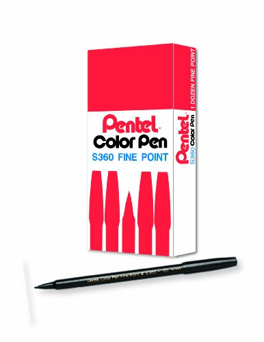 Pentel Farbstift Schwarz