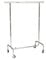 Stender appendiabiti attaccapanni carrello porta abiti x negozi guardaroba cabina armadio casa camera da letto cambio stagione alta portata ruote robuste in ferro cromato (LARGHEZZA 100 cm ALTEZZA FISSA DA 150 cm)