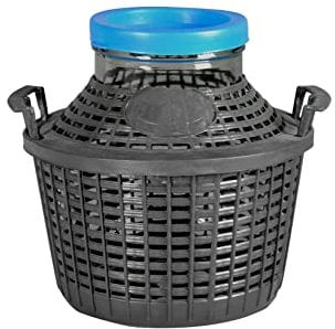 Home 1900110 demijohn Cristal Base ancha, 10 L, Colores Surtidos