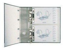 Leitz Standard-Doppelordner - 2x A5 quer, 75 mm, schwarz