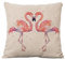 Baumwoll Leinen Wurf Kissenbezug Sofa Haus Dekor Flamingo Form - 01, 44 * 44