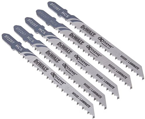 DeWalt DT2207QZ Lames de scie sauteuse pour bois Bimétal XPC T101BR (Lot de 5) (Import Grande Bretagne) Multicolore